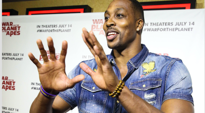Dwight Howard attends ‘War for the Planet of the Apes’ in Atlanta