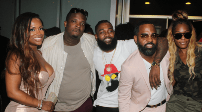 KANDI BURRUSS Hosts the DJAone B’Day Party at Boogalou Lounge in Atlanta