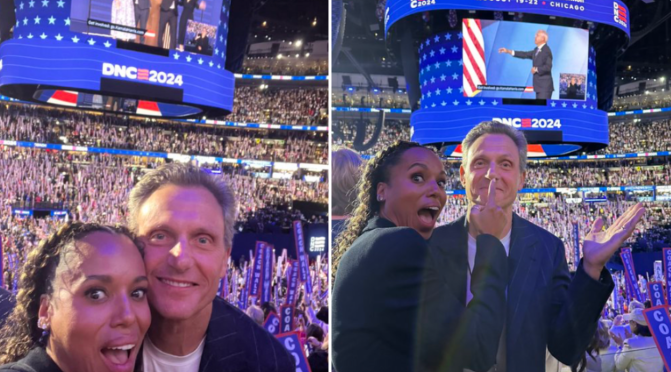 Tony Goldwyn and Kerry Washington Have a ‘Scandal’ Reunion at DNC