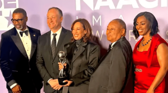 Kamala Harris Receives the Chairman’s Award at the 56th NAACP Image Awards